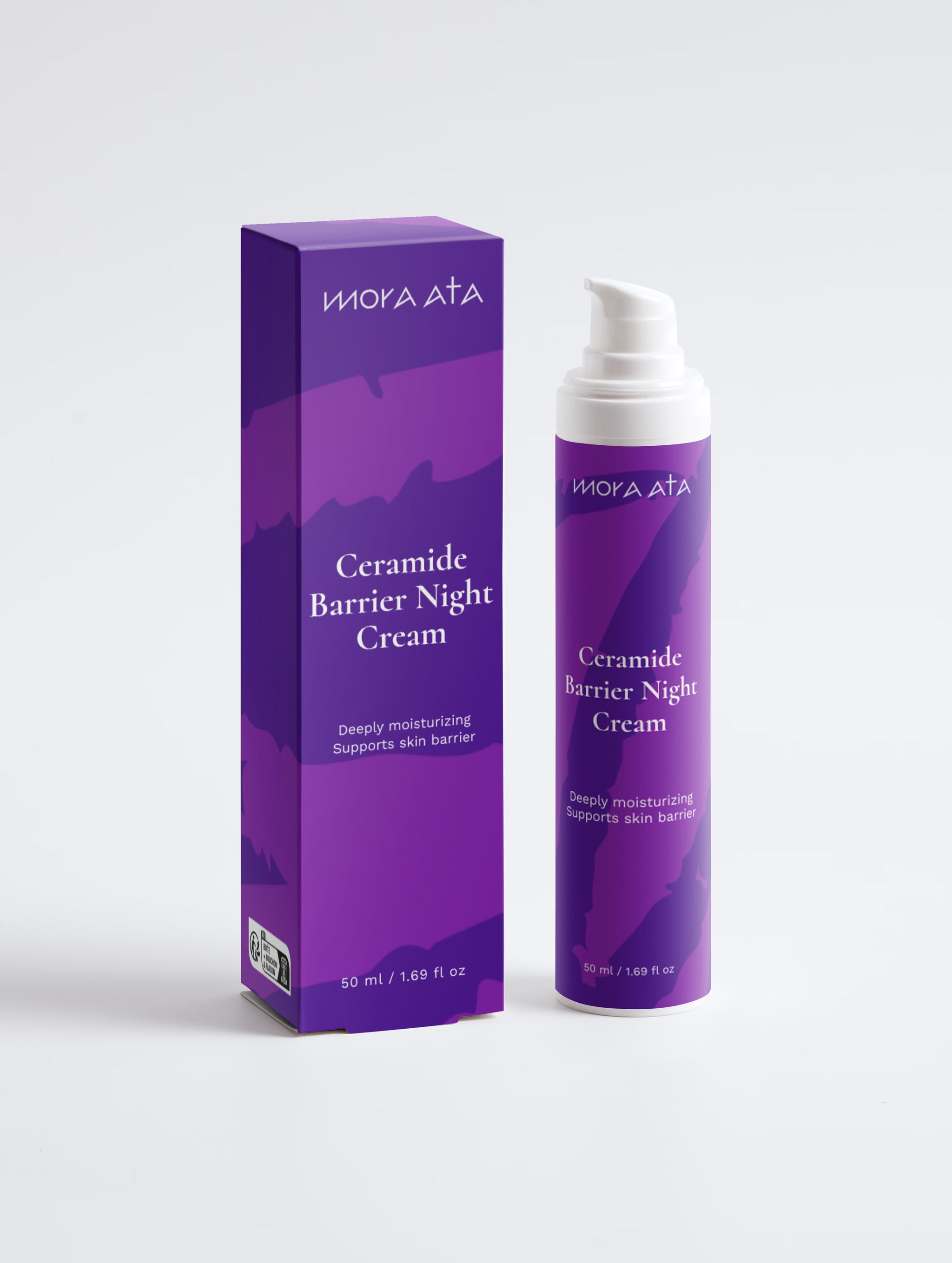 Moya Ata Ceramide Barrier Night Cream packaging on a white background